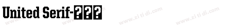 United Serif字体转换